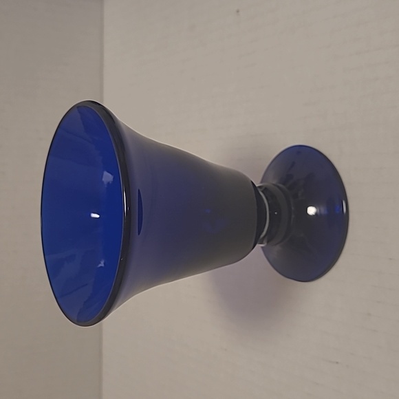 Set of 4 Handblown Cobalt Blue Glasses - Picture 6 of 16